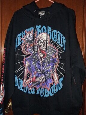 Broken Promises "Unforgiven" Oversized Black Hoodie Medium NEW